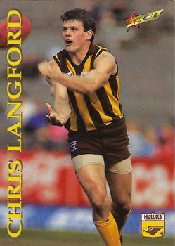 1995 Select AFL #86 Chris Langford Front